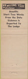 Matchbook Cover - Matchbook Cover Moose Lodge Muncie IN