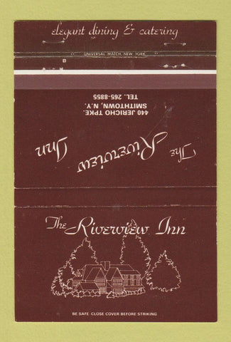 Matchbook Cover - Riverview Inn Smithtown NY 40 Strike