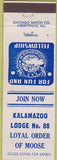 Matchbook Cover - Matchbook Cover Moose Lodge Kalamazoo MI