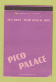 Matchbook Cover - Pico Palace Los Angeles CA bowling WEAR 40 Strike