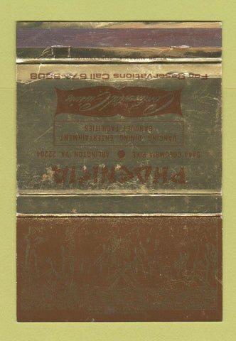 Matchbook Cover - Phoenicia Arlington VA restaurant WEAR 40 Strike