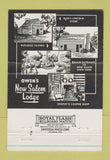 Matchbook Cover - Owen's New Salem Lodge Springfield IL 40 Strike