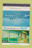 Matchbook Cover - Navy Recruiting Office Program WORN 40 Strike