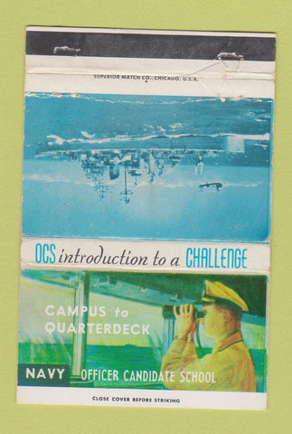 Matchbook Cover - Navy Recruiting Office Program WORN 40 Strike