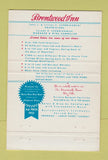 Matchbook Cover - Brentwood Inn Restaurant Baltimore MD WEAR 40 Strike