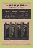 Matchbook Cover - Brewer Asphalt Cincinnati Madeira OH 40 Strike