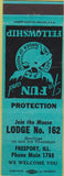 Matchbook Cover - Matchbook Cover Moose Lodge Freeport IL turquoise