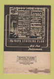 Matchbook Cover - Motor Parts NAPA Union City TN 40 Strike
