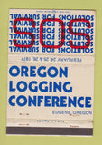 Matchbook Cover - Oregon Logging Conference Eugene OR 1977 WEAR 40 Strike