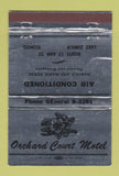 Matchbook Cover - Orchard Court Motel Lake Zurich IL SILVER 40 Strike