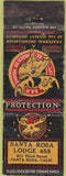 Matchbook Cover - Matchbook Cover Moose Lodge Santa Rosa CA WORN