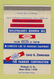 Matchbook Cover - Pannier Corp Pittsburgh PA marking equipment 40 Strike