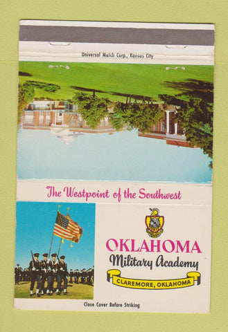 Matchbook Cover - Oklahoma Military Academy Claremore OK 40 Strike