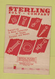 Matchbook Cover - Sterling Bolt Company Chicago IL 40 Strike