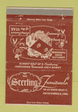 Matchbook Cover - Sterling Furniture South Norwalk CT WEAR 40 Strike