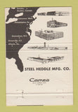 Matchbook Cover - Stehedco Products Steel Heddle Philadelphia PA 40 Strike
