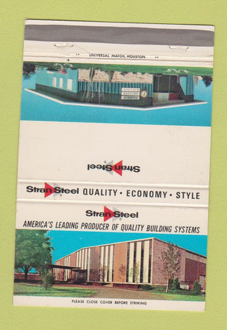 Matchbook Cover - Stran Steel Building System 40 Strike