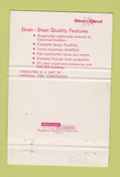 Matchbook Cover - Stran Steel Building System 40 Strike