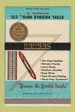 Matchbook Cover - Steel Heddle Manufacturing Philadelphia PA TEAL 40 Strike