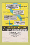 Matchbook Cover - Steel Heddle Manufacturing Philadelphia PA TEAL 40 Strike