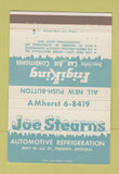 Matchbook Cover - Joe Stearns Automotive Refrigeration Phoenix AZ WEAR 40 Strike