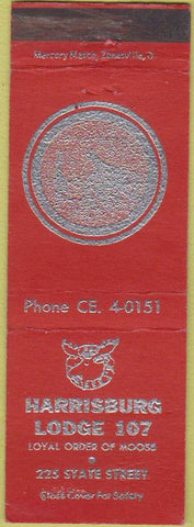 Matchbook Cover - Matchbook Cover Moose Lodge San Mateo CA