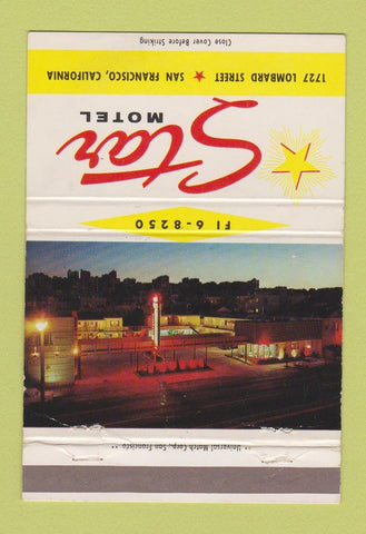 Matchbook Cover - Star Motel San Francisco CA 40 Strike