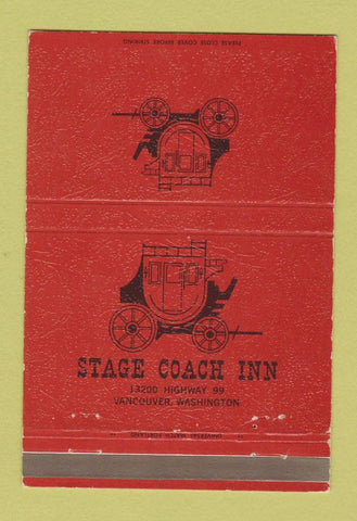 Matchbook Cover - Stage Coach Inn Vancouver WA 40 Strike