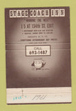 Matchbook Cover - Stage Coach Inn Vancouver WA 40 Strike