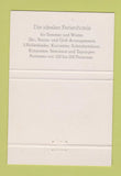 Matchbook Cover - Sport Bark Schloss Hotels Austria? 40 Strike