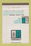 Matchbook Cover - Oliver Real Estate Brokers Pittsburgh PA 40 Strike