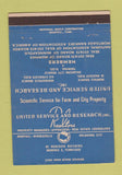Matchbook Cover - United Service Real Estate Oklahoma City Memphis 40 Strike