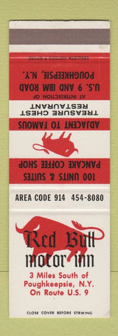 Matchbook Cover - Red Bull Motor Inn Poughkeepsie NY SAMPLE