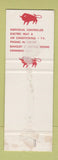 Matchbook Cover - Red Bull Motor Inn Poughkeepsie NY SAMPLE