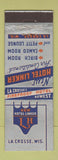 Matchbook Cover - New Hotel Linker La Crosse WI