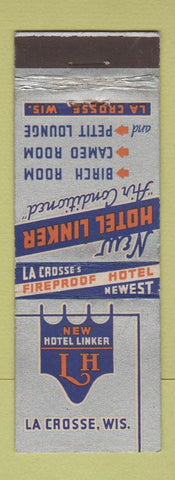 Matchbook Cover - New Hotel Linker La Crosse WI