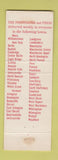 Matchbook Cover - Hadwen Printers Bennington VT Pennysaver & Press