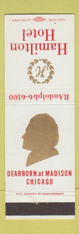 Matchbook Cover - Hamilton Hotel Chicago IL