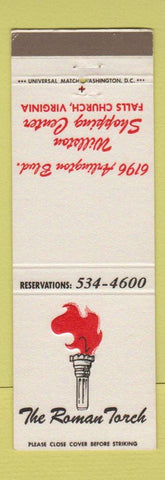 Matchbook Cover - The Roman Torch Falls Church VA