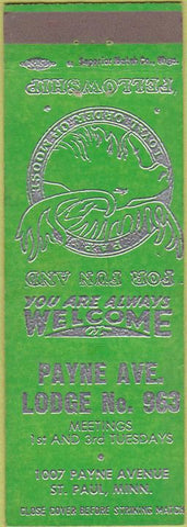 Matchbook Cover - Matchbook Cover Moose Lodge ST Paul MN