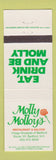Matchbook Cover - Molly Molloy's Restaurant Bedford NH