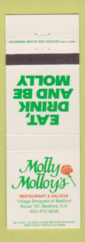 Matchbook Cover - Molly Molloy's Restaurant Bedford NH
