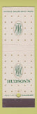 Matchbook Cover - Hudson's Store?