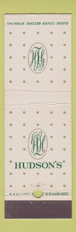 Matchbook Cover - Hudson's Store?
