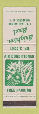 Matchbook Cover - Brighton Bowling Rochester NY