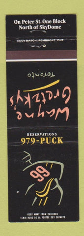 Matchbook Cover - Wayne Gretzky's Toronto ON hockey