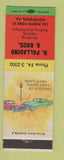 Matchbook Cover - N Palladino Bros Plumbing Heating Pottstown PA