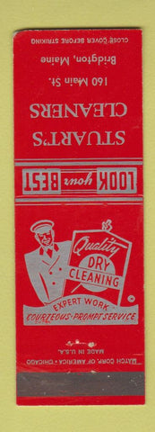 Matchbook Cover - Stuart's Cleaners Bridgton ME