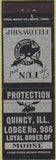 Matchbook Cover - Matchbook Cover Moose Lodge Quincy IL