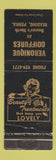 Matchbook Cover - Veronique Coiffures Salon Reading PA WEAR